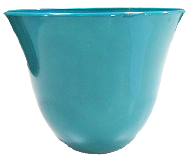 13” x 10.5” Baby Bell Planter Teal Gloss - 12 per case - Decorative Planters